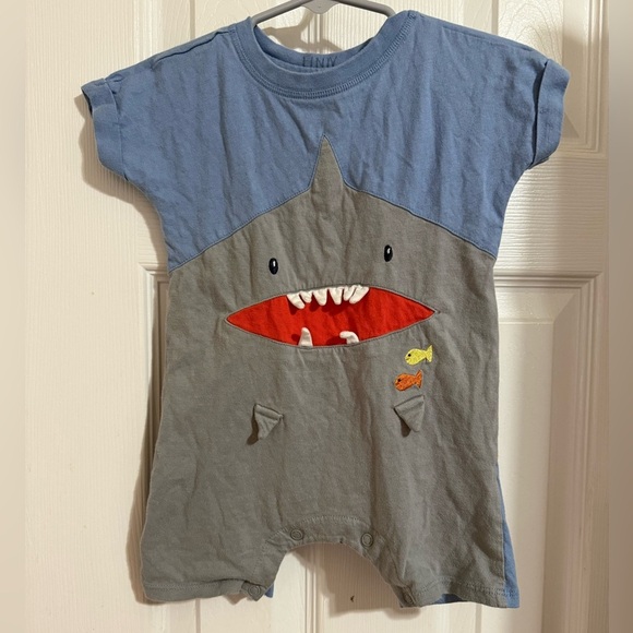 Lightning Bug Shark Romper - Picture 1 of 8